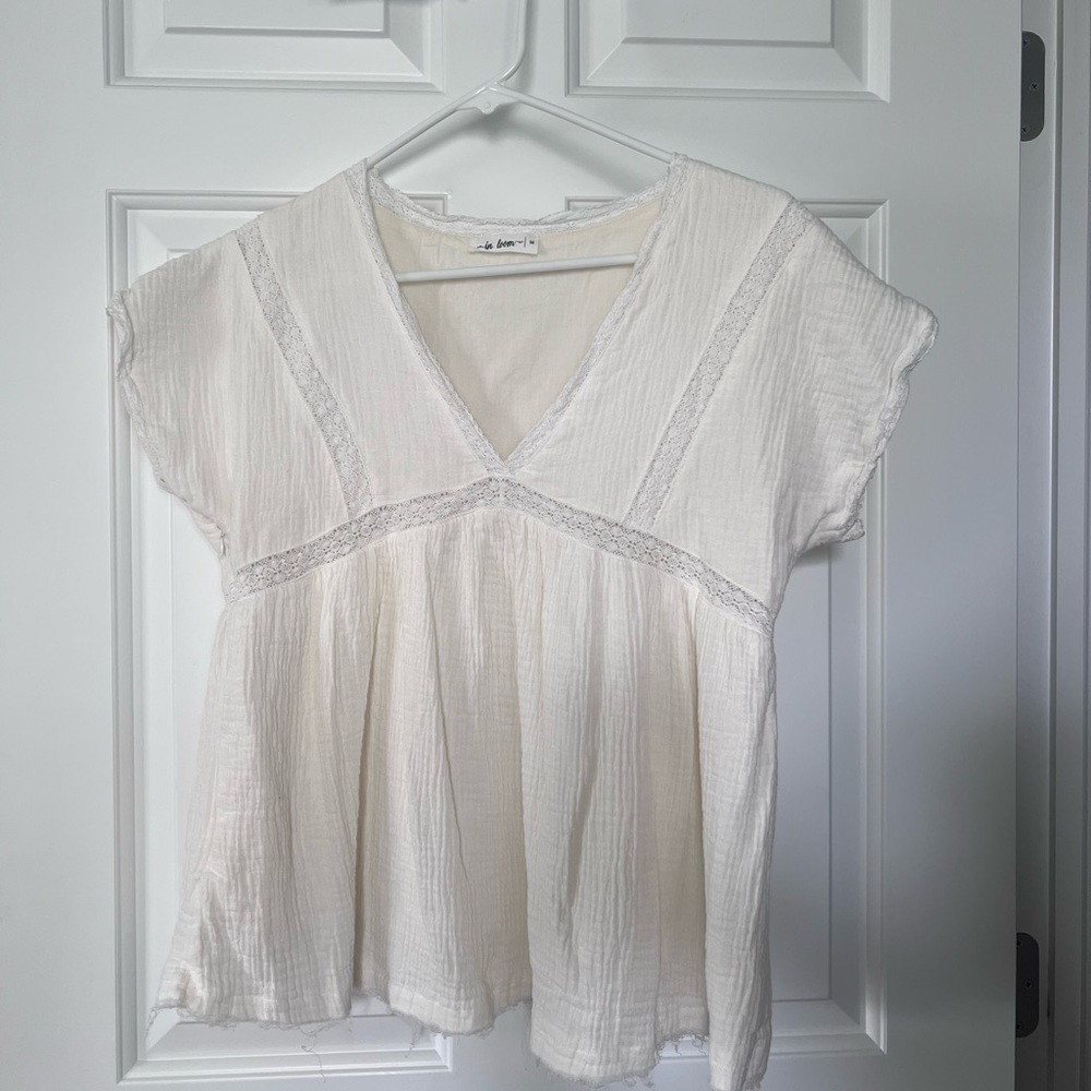 In Loom ivory top